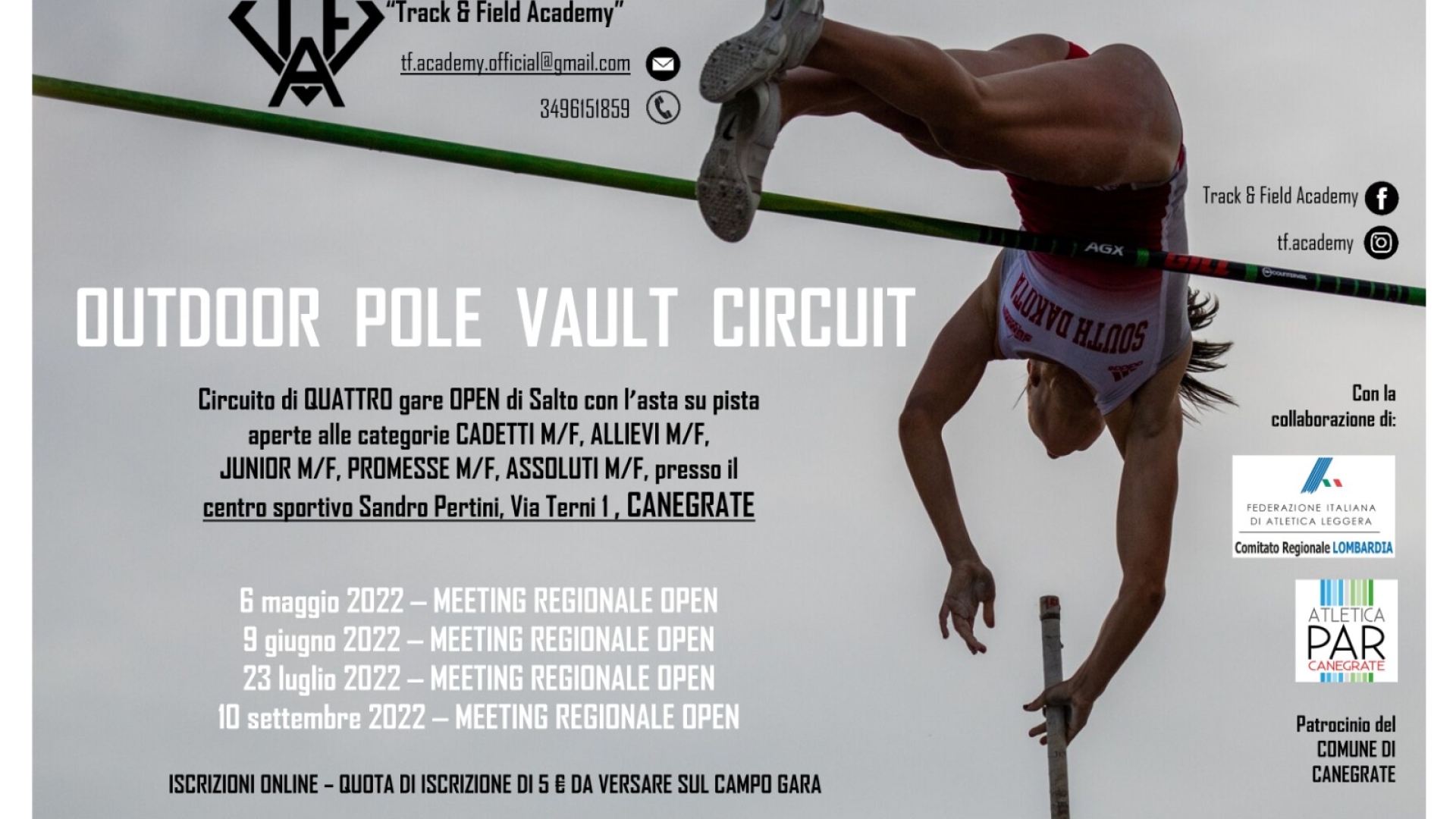 Outdoor Pole Vault Circuit: 5 Meeting a Canegrate