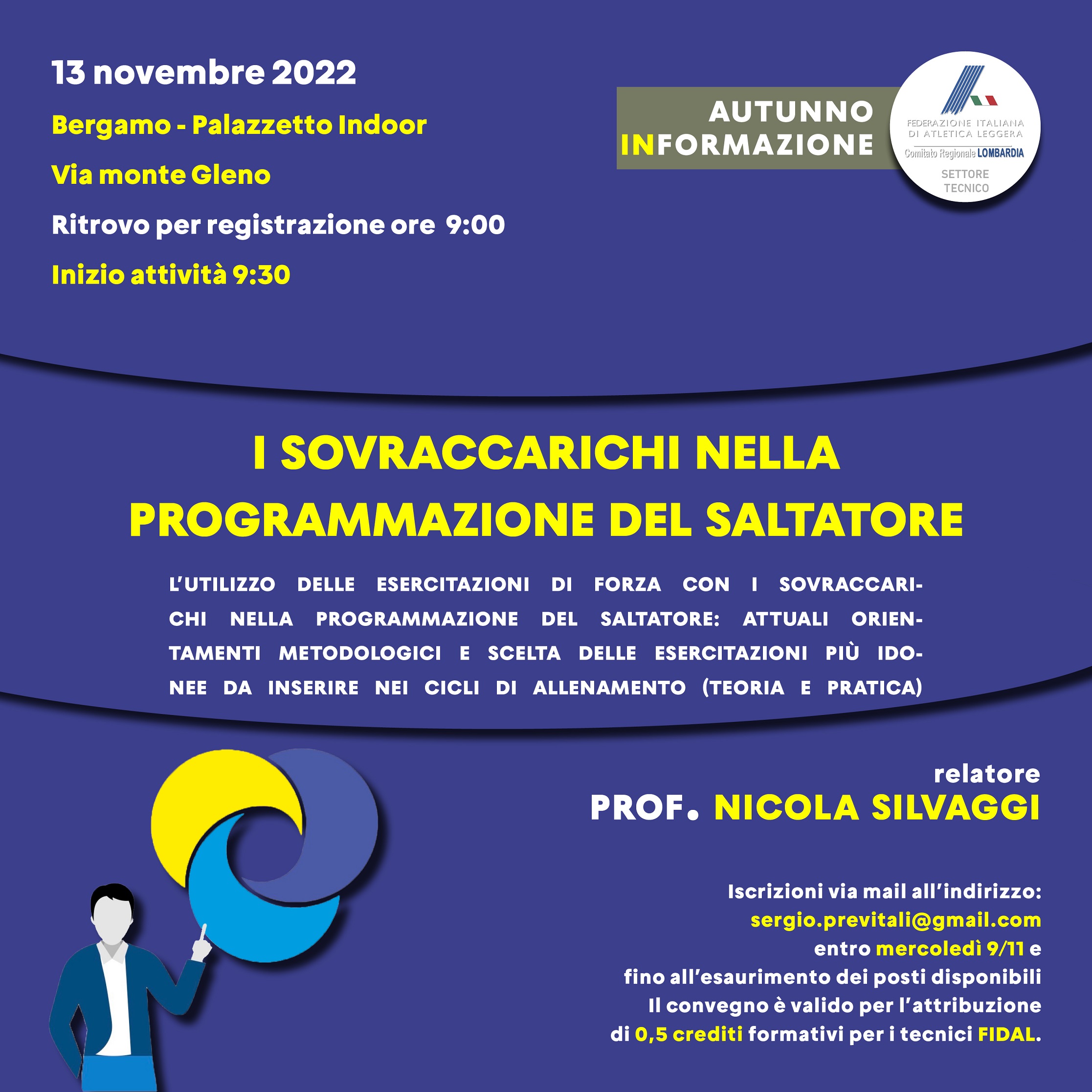 13 novembre Bergamo programmazione Salti