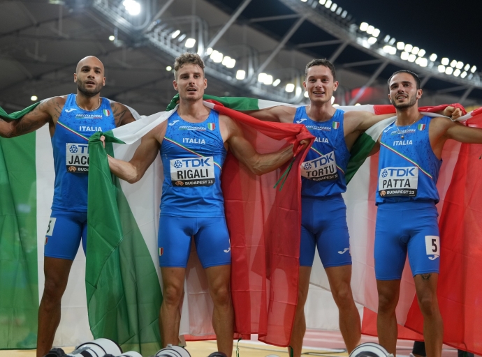 Italia Vicecampione del Mondo nella 4x100!