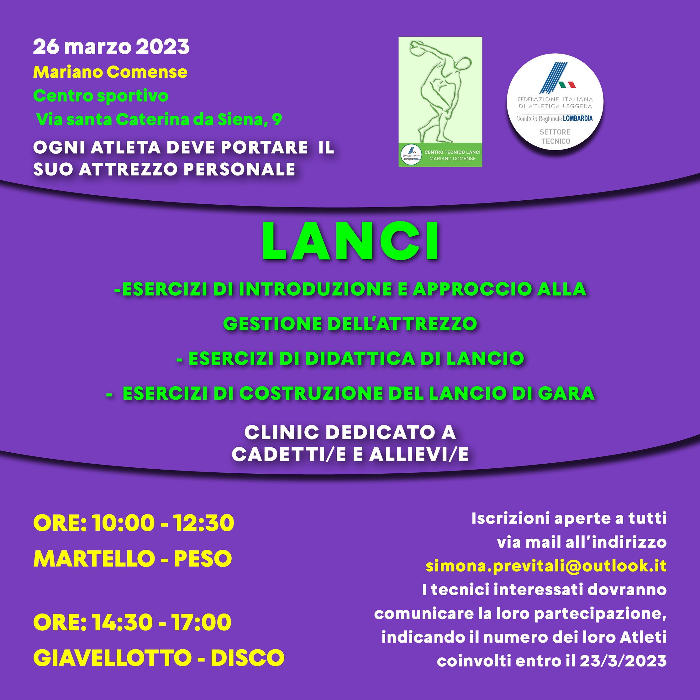 26 mar 23 Clinic Lanci A J