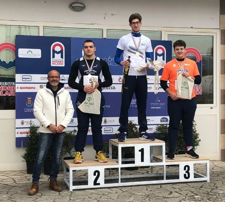Stefano Marmonti Leonardo Selmani podio Rieti 2023