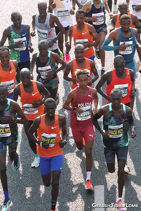 Yeman Crippa Milano Marathon 2023 gruppo
