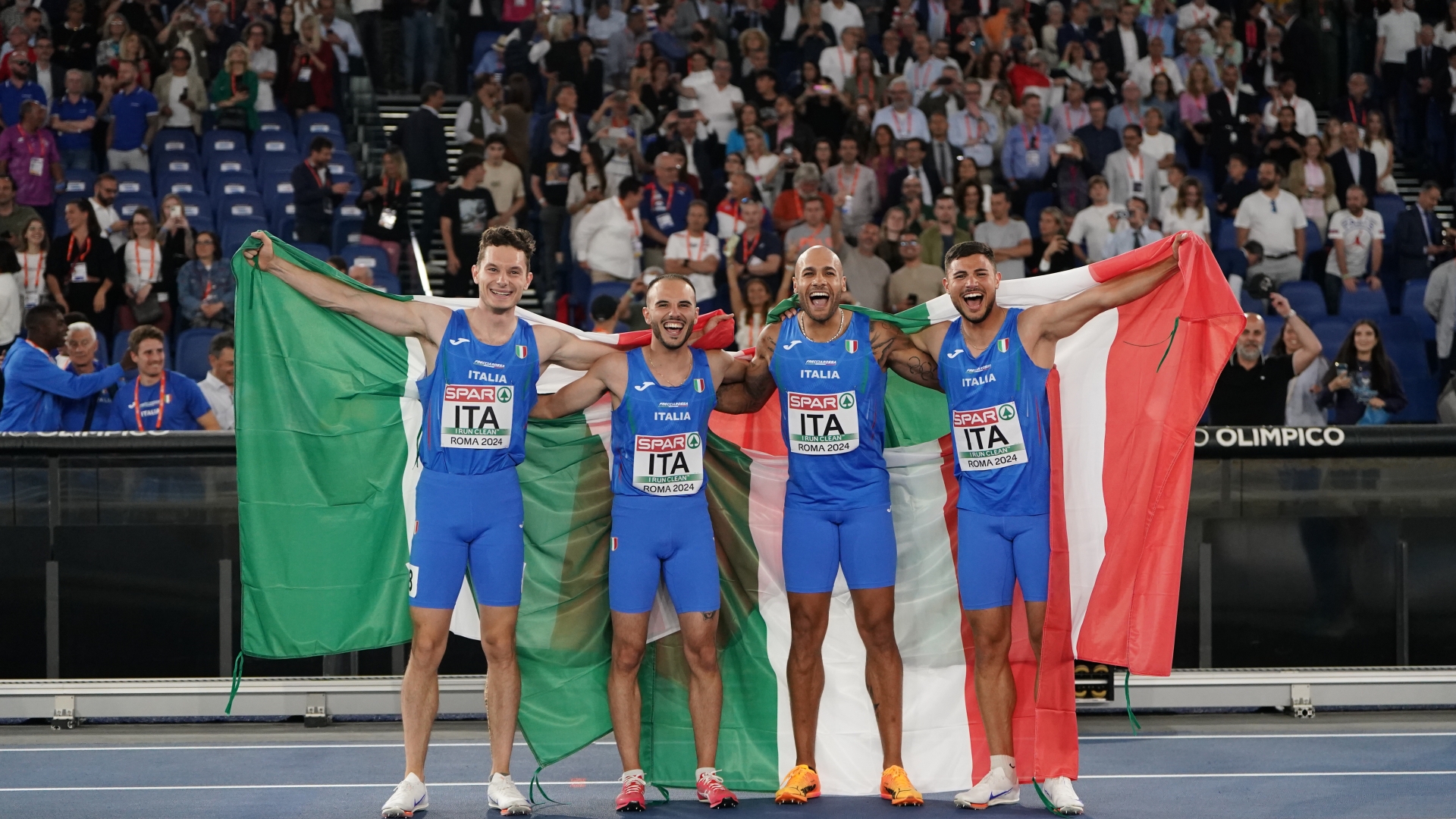 Roma, Finale in Gloria: 4x100 Oro, 4x400 Seconda
