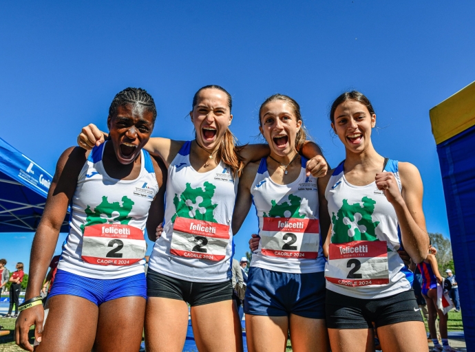 Lombardia Cadette: è una 4x100-Record