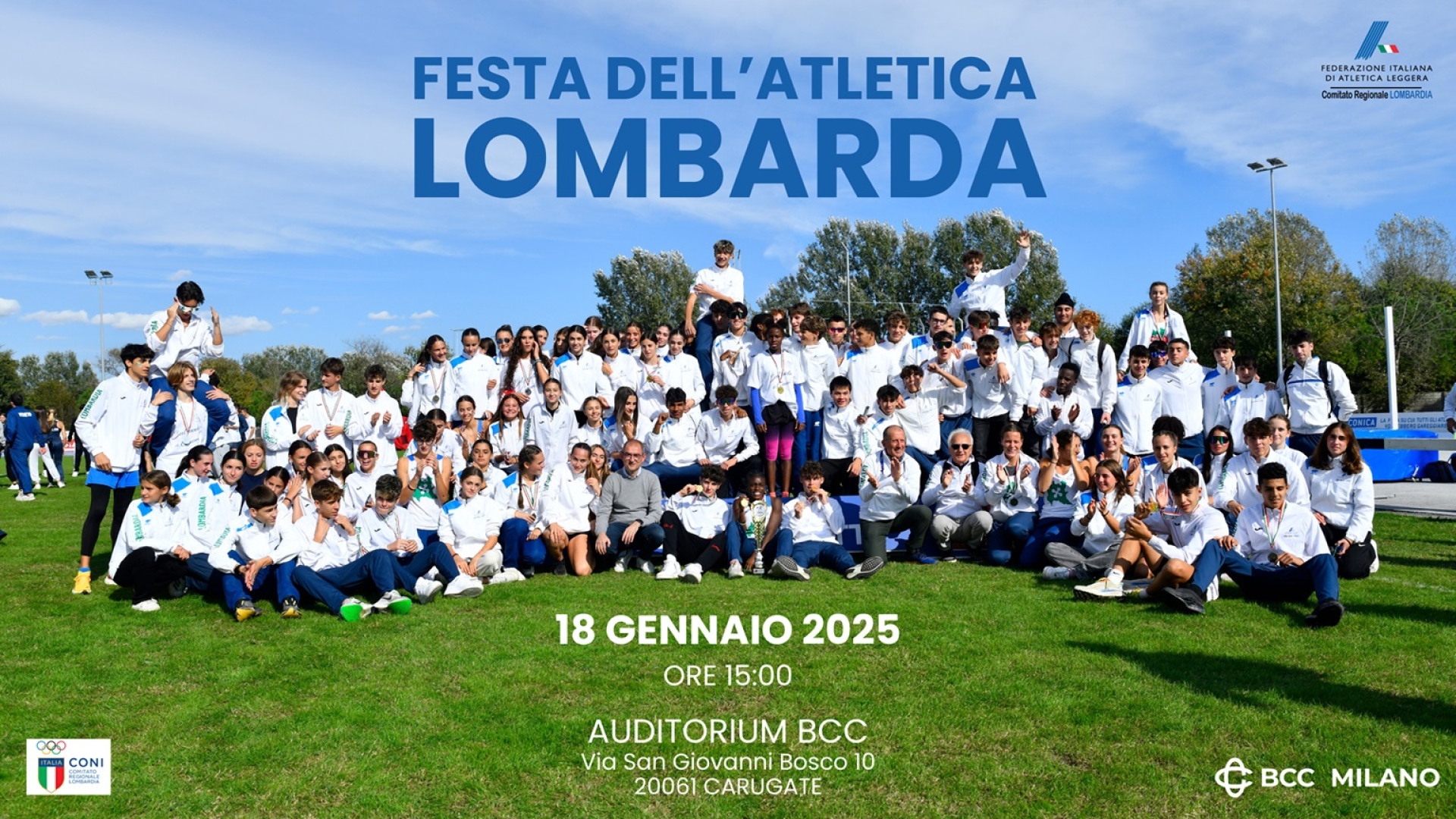 Domani la Festa dell’Atletica Lombarda a Carugate