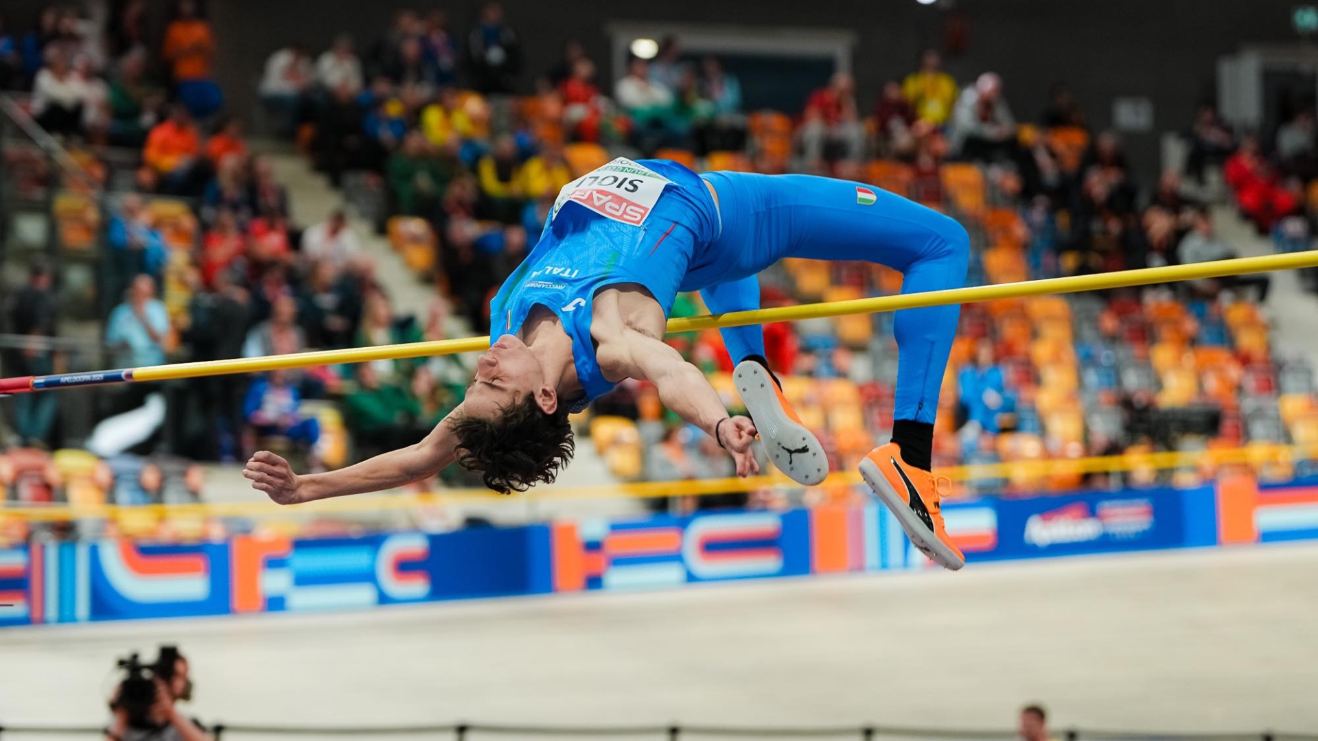 Euroindoor: Matteo Sioli, Debutto da Finale